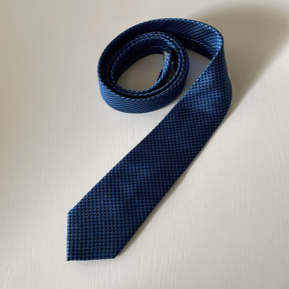 Ben Sherman navy Blue Tie 100% silk